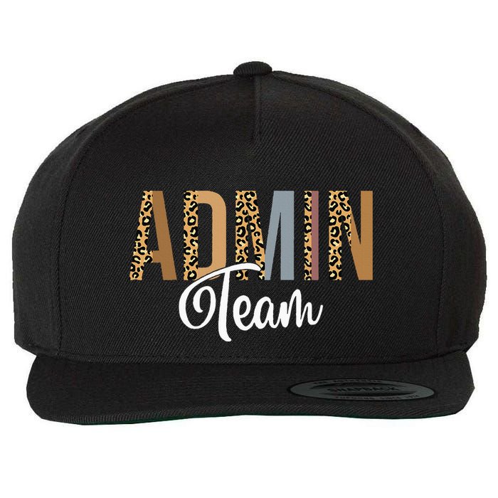 Admin Squad School Admin Team Principal Administrator Wool Snapback Cap