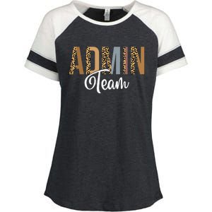 Admin Squad School Admin Team Principal Administrator Enza Ladies Jersey Colorblock Tee