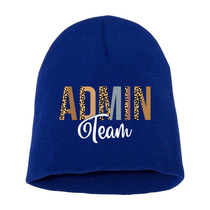 Admin Squad School Admin Team Principal Administrator Short Acrylic Beanie