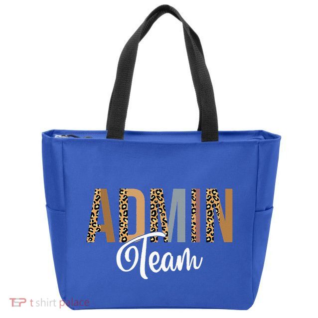 Admin Squad School Admin Team Principal Administrator Zip Tote Bag