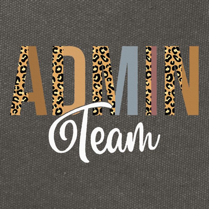 Admin Squad School Admin Team Principal Administrator Cotton Canvas Backpack