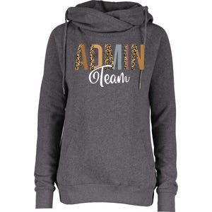 Admin Squad School Admin Team Principal Administrator Womens Funnel Neck Pullover Hood