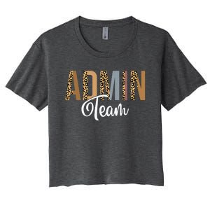 Admin Squad School Admin Team Principal Administrator Women's Crop Top Tee