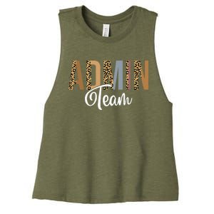 Admin Squad School Admin Team Principal Administrator Women's Racerback Cropped Tank