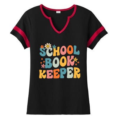 Admin Squad School Assistant Principal School Bookkeeper Ladies Halftime Notch Neck Tee