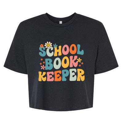 Admin Squad School Assistant Principal School Bookkeeper Bella+Canvas Jersey Crop Tee