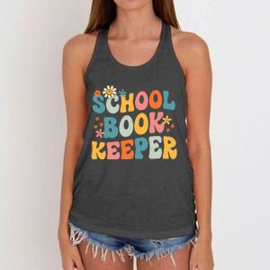 Admin Squad School Assistant Principal School Bookkeeper Women's Knotted Racerback Tank