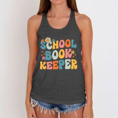 Admin Squad School Assistant Principal School Bookkeeper Women's Knotted Racerback Tank