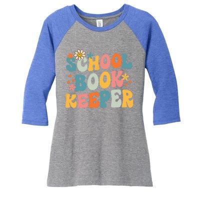 Admin Squad School Assistant Principal School Bookkeeper Women's Tri-Blend 3/4-Sleeve Raglan Shirt