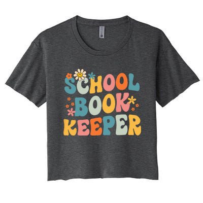 Admin Squad School Assistant Principal School Bookkeeper Women's Crop Top Tee