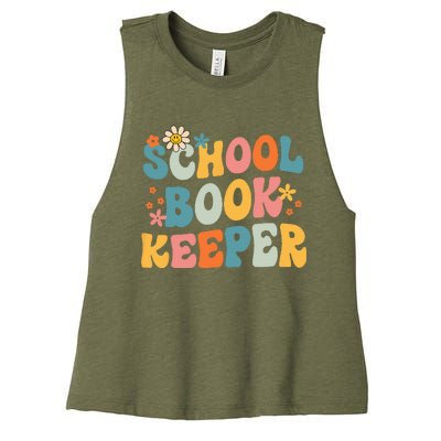 Admin Squad School Assistant Principal School Bookkeeper Women's Racerback Cropped Tank