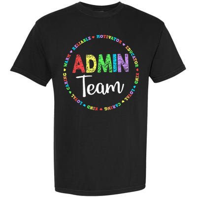 Admin Squad School Assistant Principal Team Administrator Garment-Dyed Heavyweight T-Shirt