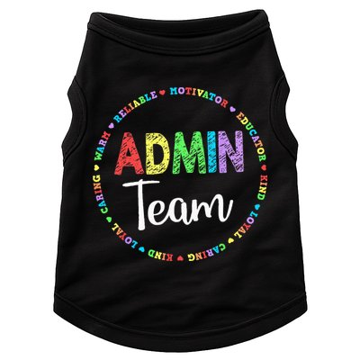Admin Squad School Assistant Principal Team Administrator Doggie Tank