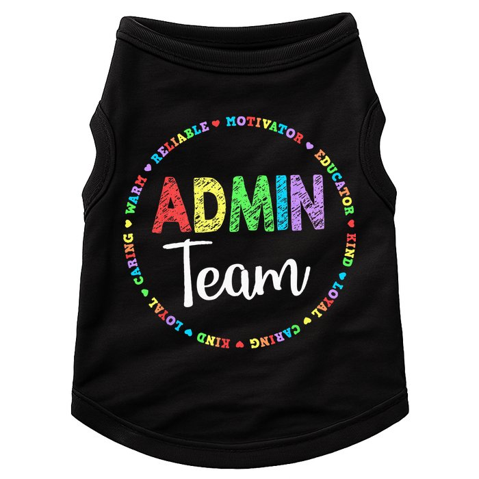 Admin Squad School Assistant Principal Team Administrator Doggie Tank
