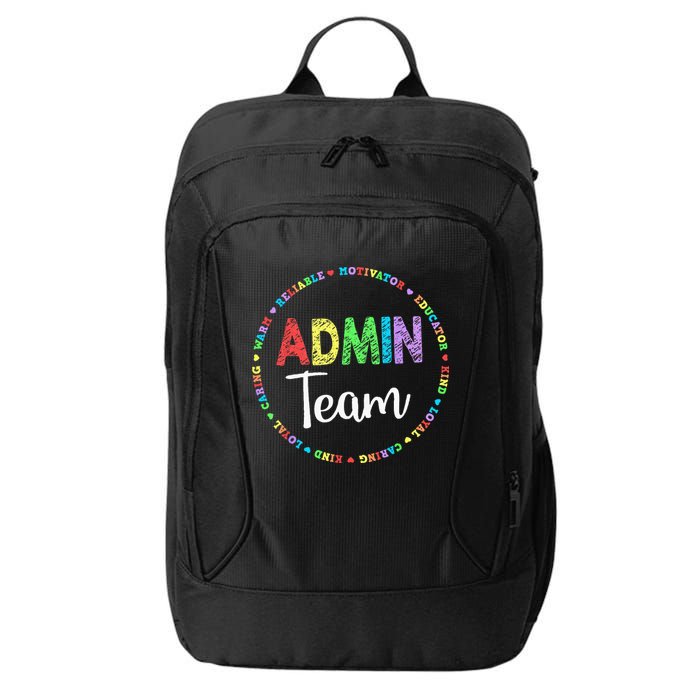 Admin Squad School Assistant Principal Team Administrator City Backpack
