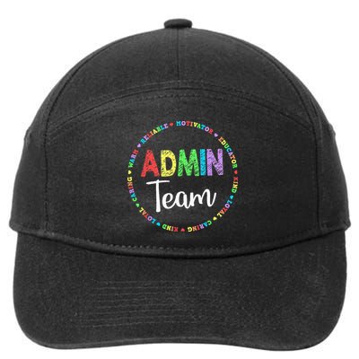 Admin Squad School Assistant Principal Team Administrator 7-Panel Snapback Hat