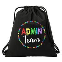Admin Squad School Assistant Principal Team Administrator Drawstring Bag