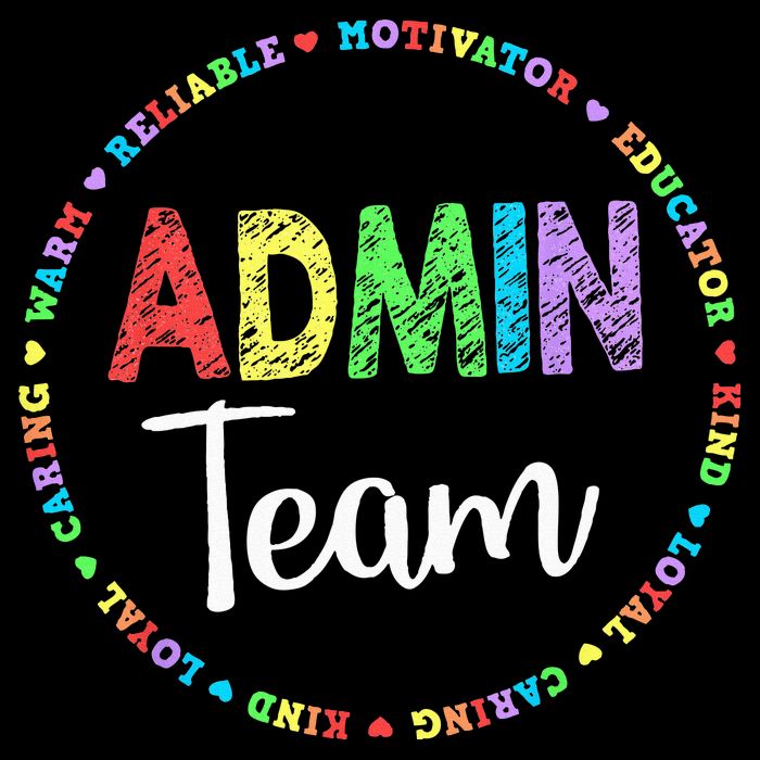 Admin Squad School Assistant Principal Team Administrator Drawstring Bag