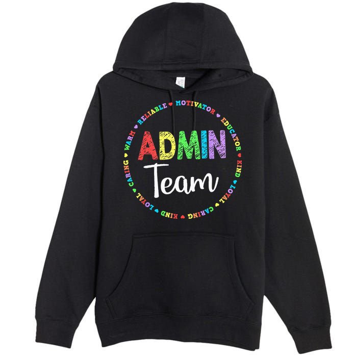 Admin Squad School Assistant Principal Team Administrator Premium Pullover Hoodie
