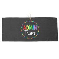 Admin Squad School Assistant Principal Team Administrator Large Microfiber Waffle Golf Towel