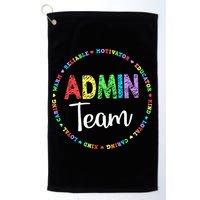 Admin Squad School Assistant Principal Team Administrator Golf Towel