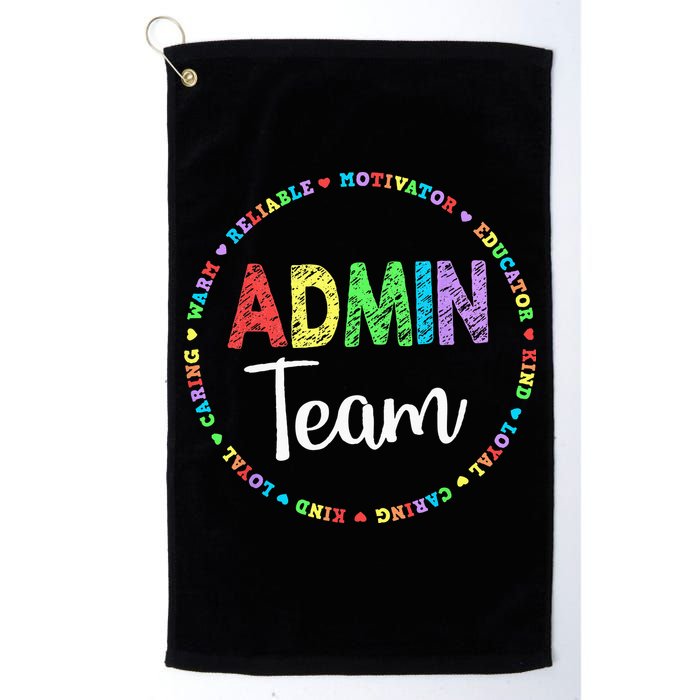 Admin Squad School Assistant Principal Team Administrator Golf Towel