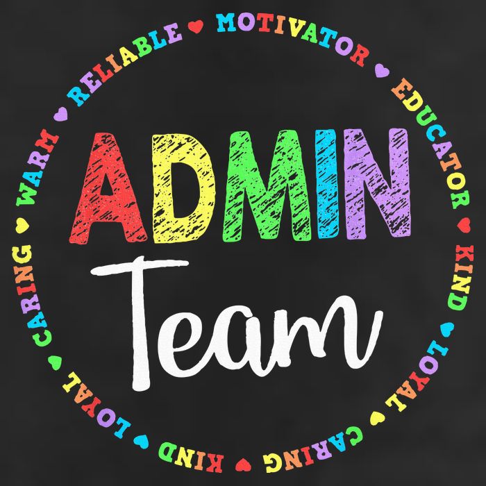 Admin Squad School Assistant Principal Team Administrator Microfiber Hand Towel