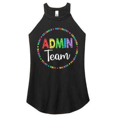 Admin Squad School Assistant Principal Team Administrator Women's Perfect Tri Rocker Tank