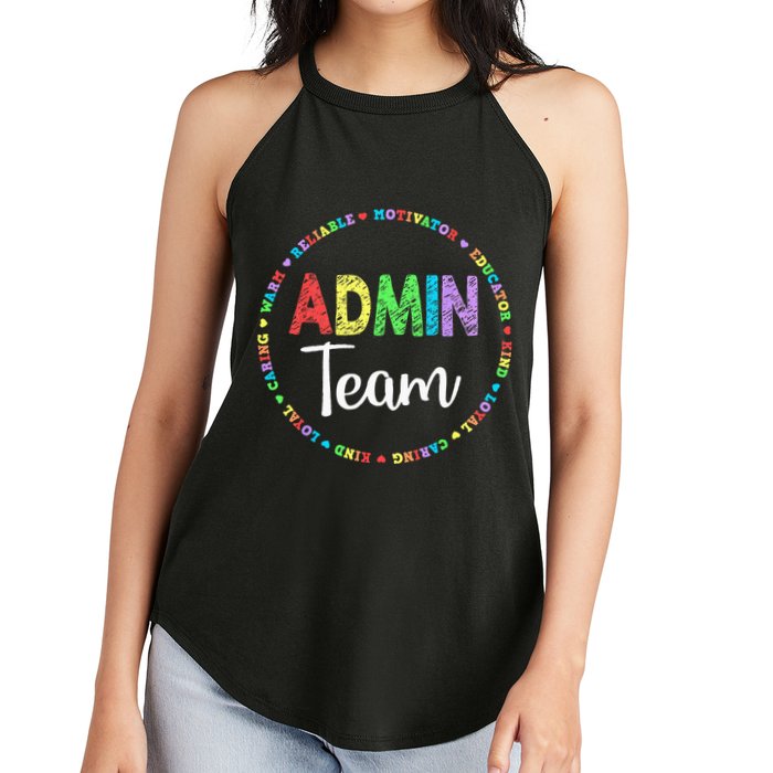 Admin Squad School Assistant Principal Team Administrator Women's Perfect Tri Rocker Tank