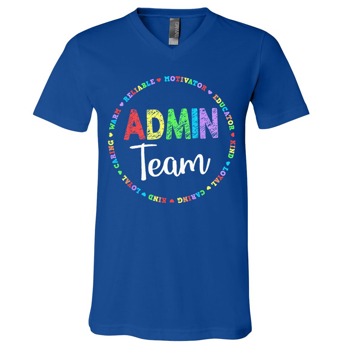 Admin Squad School Assistant Principal Team Administrator V-Neck T-Shirt