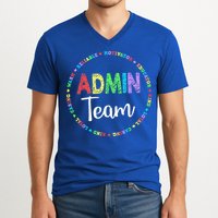 Admin Squad School Assistant Principal Team Administrator V-Neck T-Shirt