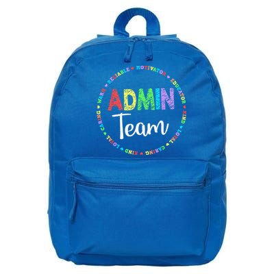Admin Squad School Assistant Principal Team Administrator 16 in Basic Backpack