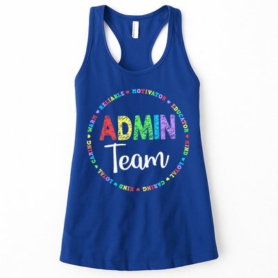 Admin Squad School Assistant Principal Team Administrator Womens Tank Top