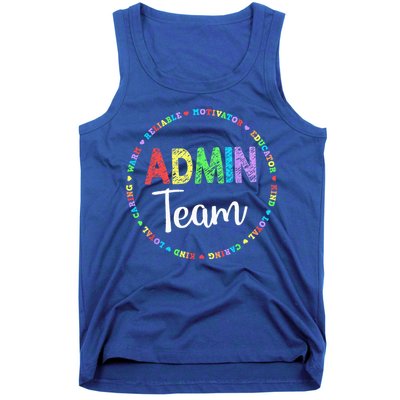 Admin Squad School Assistant Principal Team Administrator Tank Top