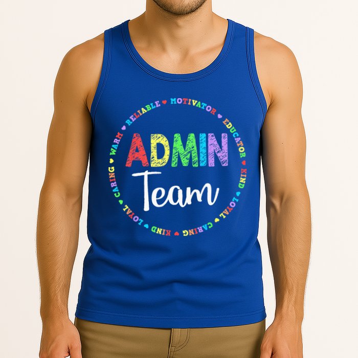 Admin Squad School Assistant Principal Team Administrator Tank Top