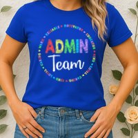 Admin Squad School Assistant Principal Team Administrator Womens T-Shirt