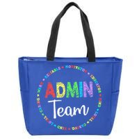 Admin Squad School Assistant Principal Team Administrator Zip Tote Bag