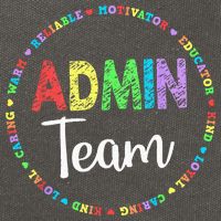 Admin Squad School Assistant Principal Team Administrator Cotton Canvas Backpack