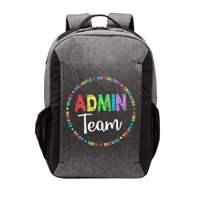 Admin Squad School Assistant Principal Team Administrator Vector Backpack