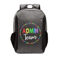 Admin Squad School Assistant Principal Team Administrator Vector Backpack