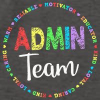 Admin Squad School Assistant Principal Team Administrator Vector Backpack