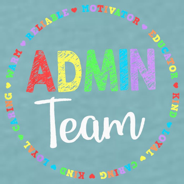 Admin Squad School Assistant Principal Team Administrator Sueded Cloud Jersey T-Shirt