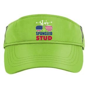 America Star Spangled Stud Graphic Funny Gift Adult Drive Performance Visor