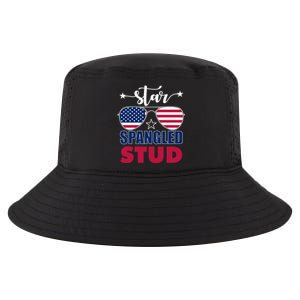 America Star Spangled Stud Graphic Funny Gift Cool Comfort Performance Bucket Hat