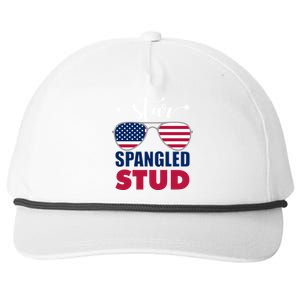 America Star Spangled Stud Graphic Funny Gift Snapback Five-Panel Rope Hat