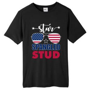 America Star Spangled Stud Graphic Funny Gift Tall Fusion ChromaSoft Performance T-Shirt