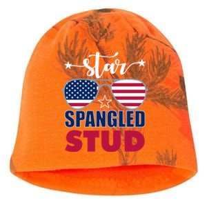 America Star Spangled Stud Graphic Funny Gift Kati - Camo Knit Beanie