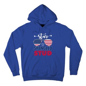 America Star Spangled Stud Graphic Funny Gift Hoodie