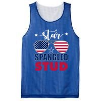 America Star Spangled Stud Graphic Funny Gift Mesh Reversible Basketball Jersey Tank