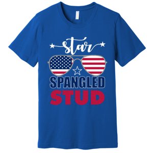 America Star Spangled Stud Graphic Funny Gift Premium T-Shirt